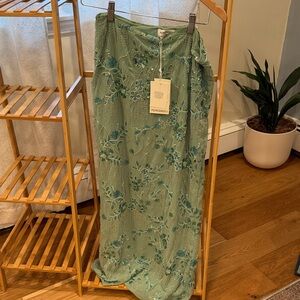 Peppermayo Mint Floral Maxi Skirt